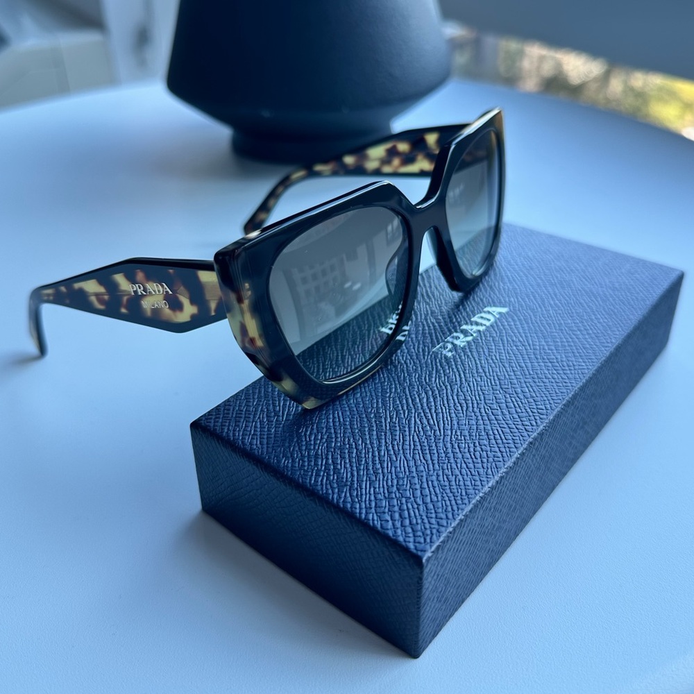 Prada Black and Tortoise Sunglasses Prada PR 15WS